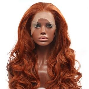 Copper Red Lace Front Hair Wigs